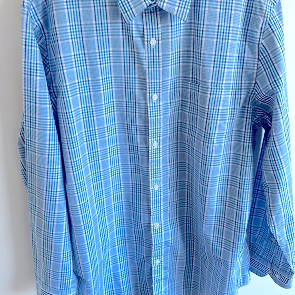 Banana Republic 100% Cotton Non-Iron Long Sleeve Shirt Size XXL 18-18 1/2 36”